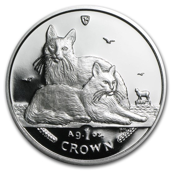 2011 Isle of Man 1 oz Silver Turkish Angora Cat Proof 2011 Isle of Man 1 oz Silver Turkish Angora Cat Proof